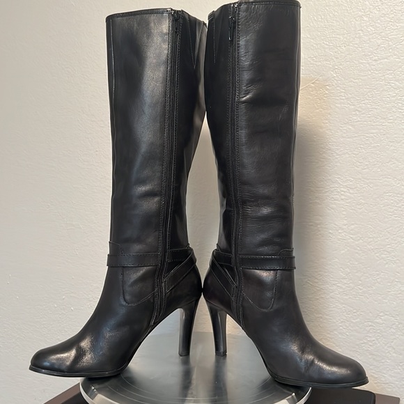 LAUREN RALPH LAUREN Bethan Leather Boots Tall 🐎 - Picture 8 of 13